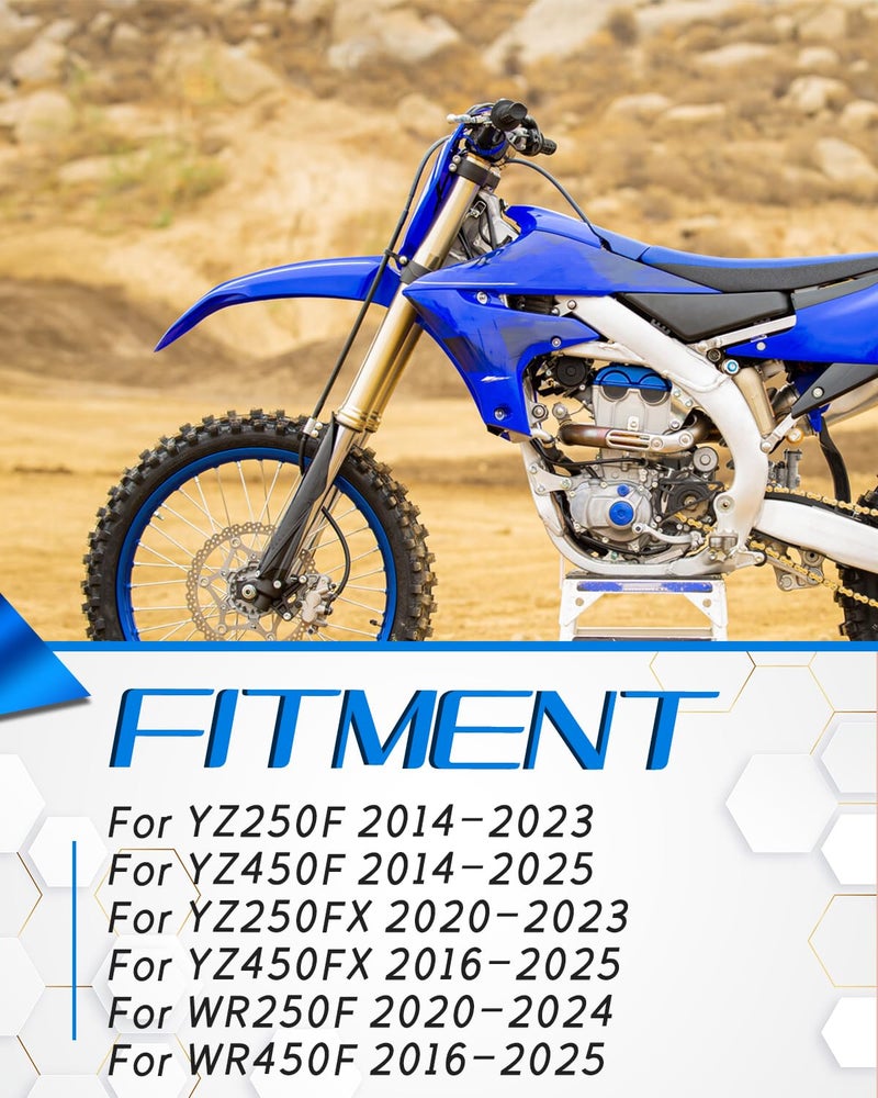 YSMOTO Motorcycle Gear Shifter, Dirt Bike Folding Shift Lever for YZ250F 2014-2023, YZ450F 2014-2025, YZ250FX 2020-2023, YZ450FX 2016-2025, WR250F 2020-2024, WR450F 2016-2025, Blue - Image 2